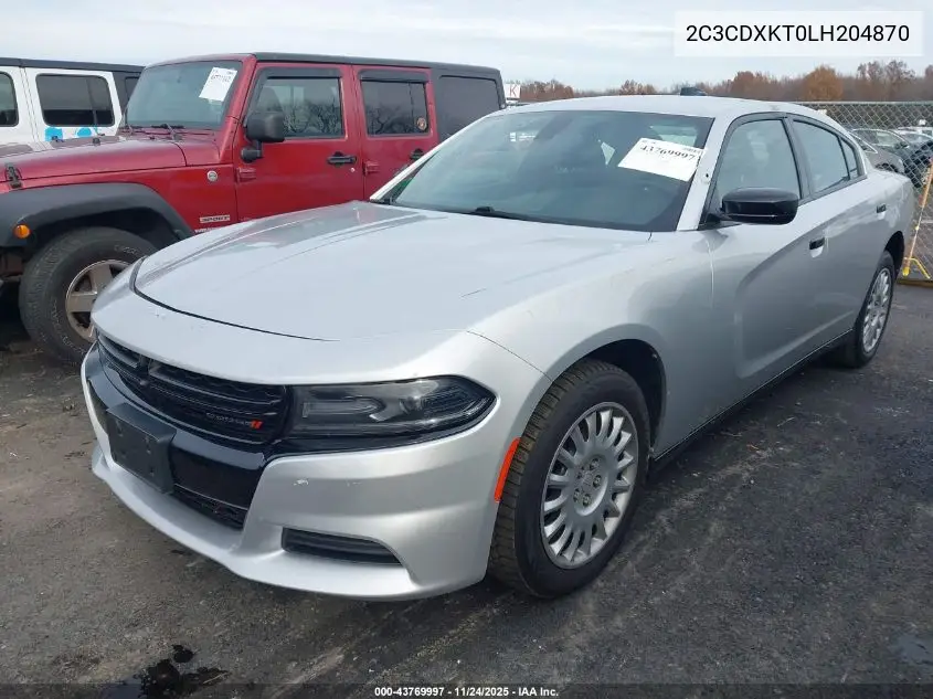 2C3CDXKT0LH204870 2020 Dodge Charger Police Awd