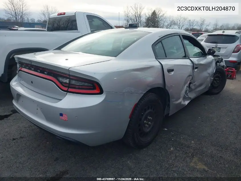 2C3CDXKT0LH204870 2020 Dodge Charger Police Awd