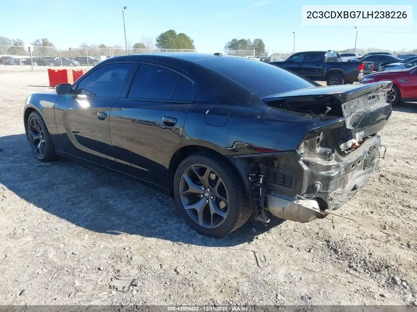 2C3CDXBG7LH238226 2020 Dodge Charger Sxt Rwd