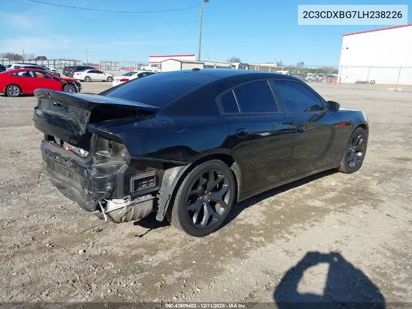2C3CDXBG7LH238226 2020 Dodge Charger Sxt Rwd