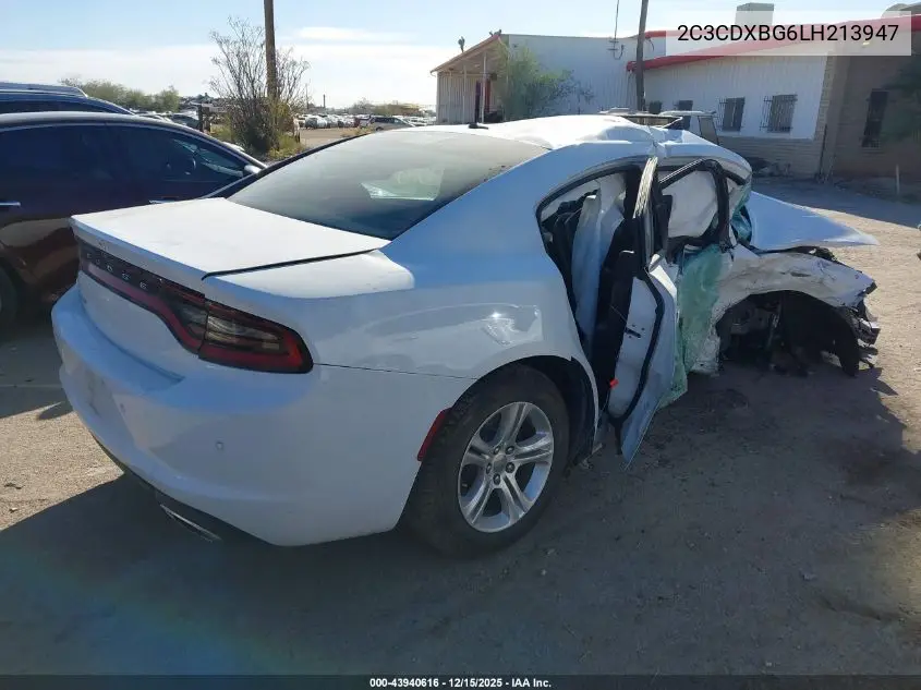 2C3CDXBG6LH213947 2020 Dodge Charger Sxt Rwd