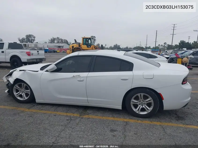 2C3CDXBG3LH153075 2020 Dodge Charger Sxt Rwd