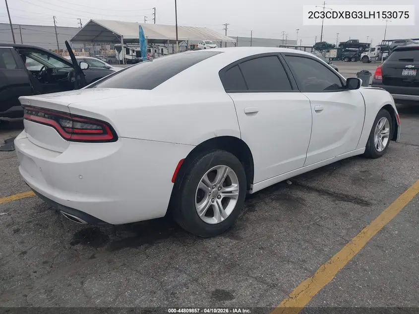 2C3CDXBG3LH153075 2020 Dodge Charger Sxt Rwd