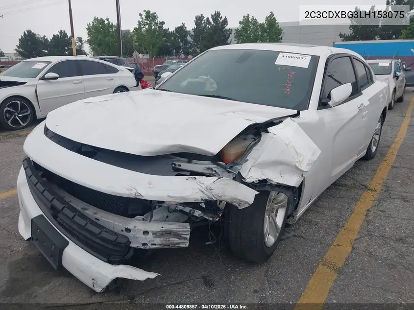 2C3CDXBG3LH153075 2020 Dodge Charger Sxt Rwd
