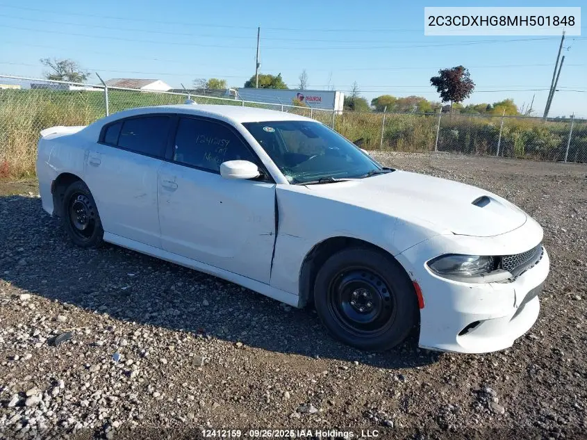 2C3CDXHG8MH501848 2021 Dodge Charger Gt