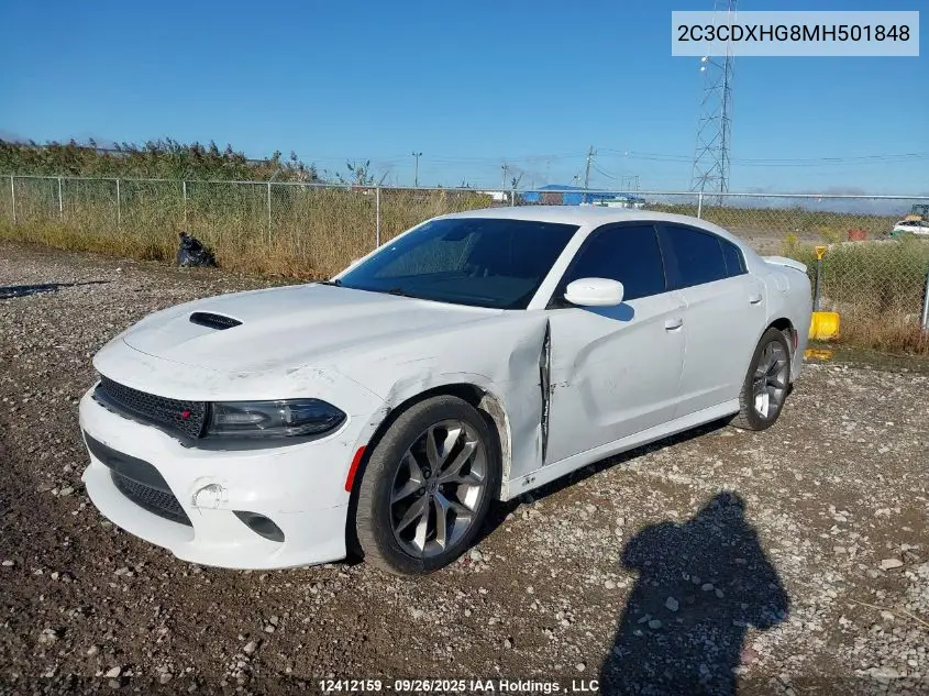 2C3CDXHG8MH501848 2021 Dodge Charger Gt
