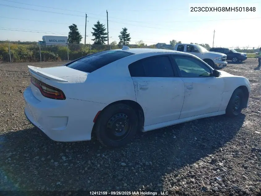 2C3CDXHG8MH501848 2021 Dodge Charger Gt