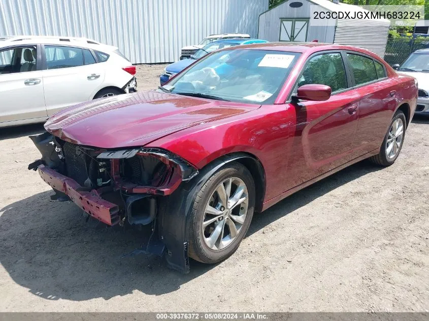 2C3CDXJGXMH683224 2021 Dodge Charger Sxt Awd