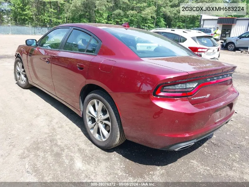 2C3CDXJGXMH683224 2021 Dodge Charger Sxt Awd