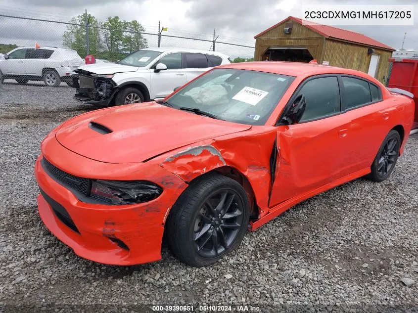 2C3CDXMG1MH617205 2021 Dodge Charger Gt Awd