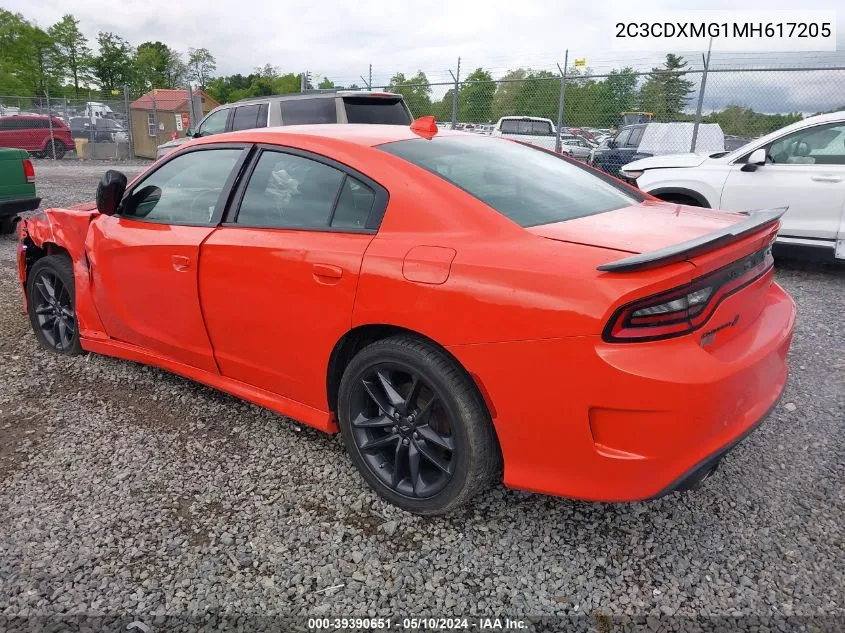 2C3CDXMG1MH617205 2021 Dodge Charger Gt Awd