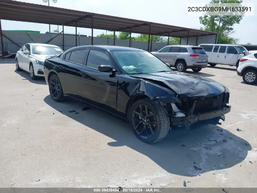 2021 Dodge Charger Sxt Rwd VIN: 2C3CDXBG9MH633591 Lot: 39439454