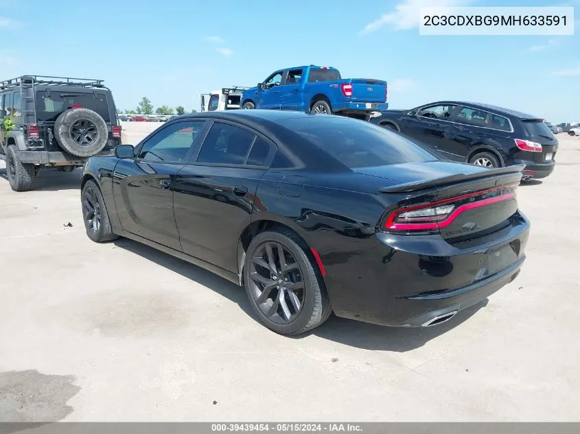 2C3CDXBG9MH633591 2021 Dodge Charger Sxt Rwd