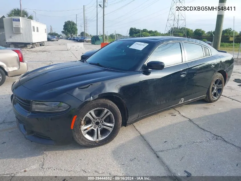 2C3CDXBG5MH548411 2021 Dodge Charger Sxt Rwd