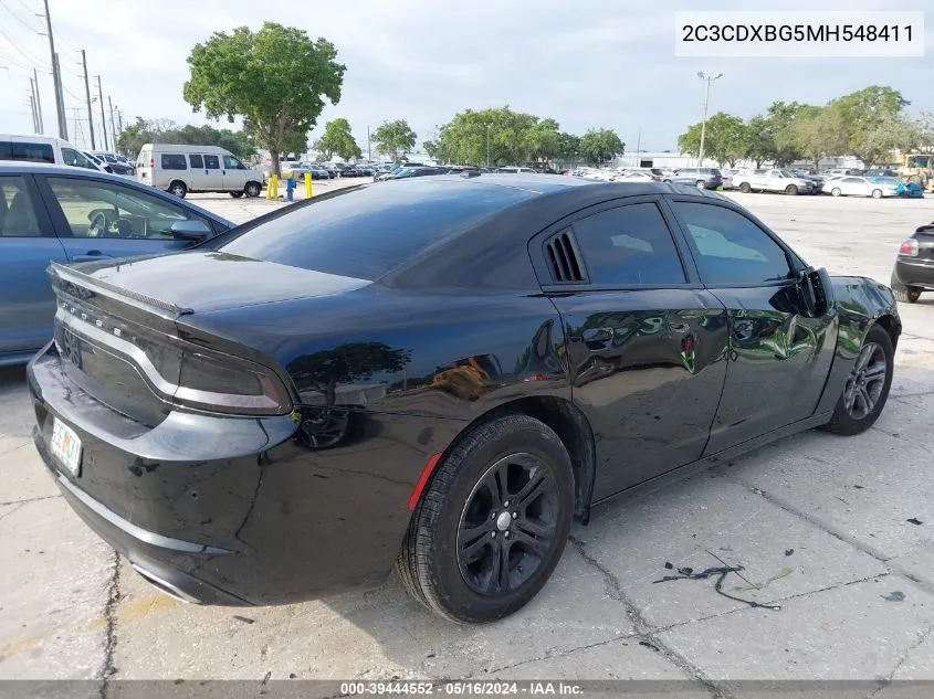 2C3CDXBG5MH548411 2021 Dodge Charger Sxt Rwd