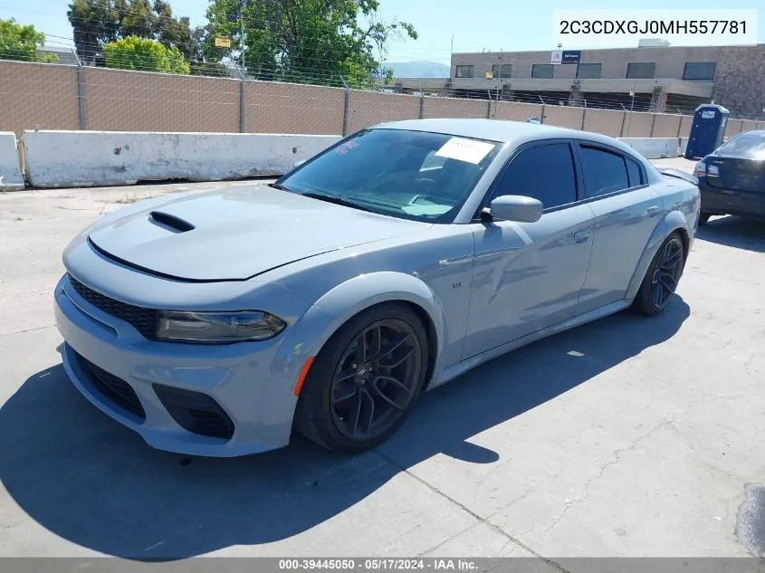 2021 Dodge Charger Scat Pack Widebody Rwd VIN: 2C3CDXGJ0MH557781 Lot: 39445050