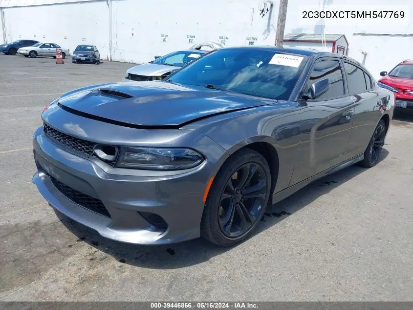 2C3CDXCT5MH547769 2021 Dodge Charger R/T Rwd