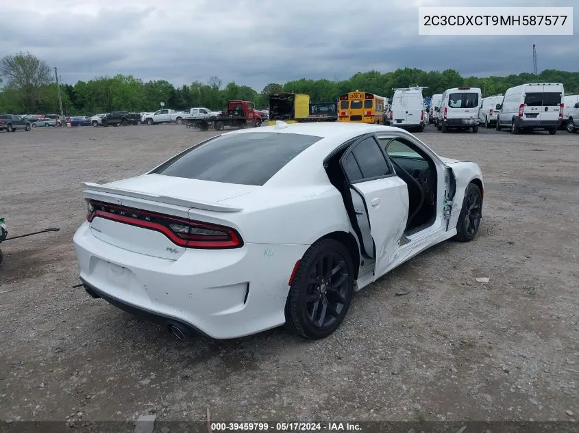 2021 Dodge Charger R/T Rwd VIN: 2C3CDXCT9MH587577 Lot: 39459799