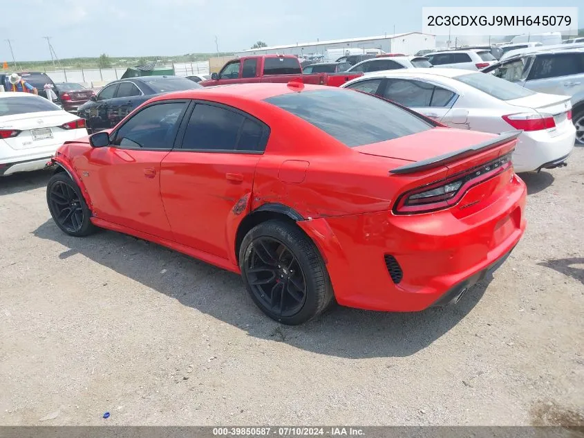 2021 Dodge Charger Scat Pack Widebody Rwd VIN: 2C3CDXGJ9MH645079 Lot: 39850587