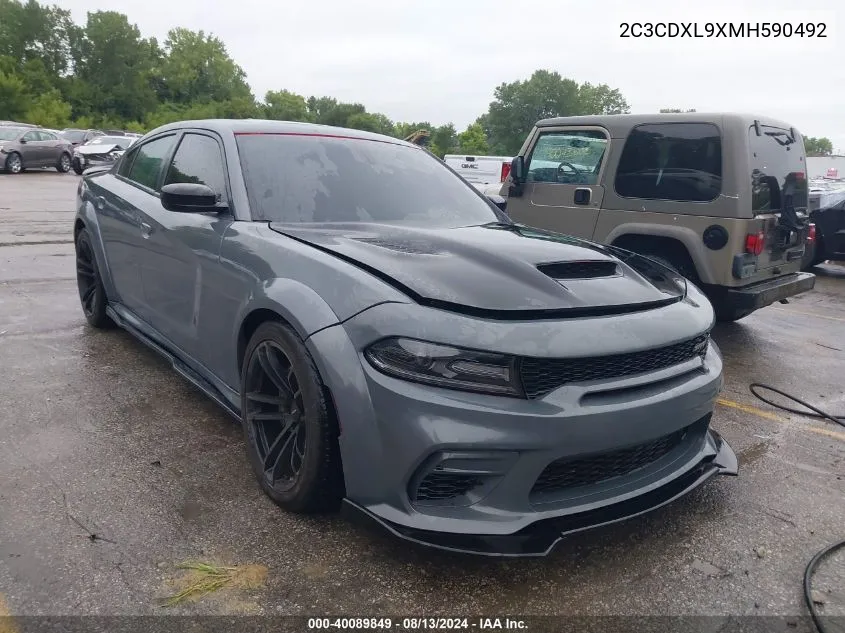 2021 Dodge Charger Srt Hellcat Redeye Widebody Rwd VIN: 2C3CDXL9XMH590492 Lot: 40089849