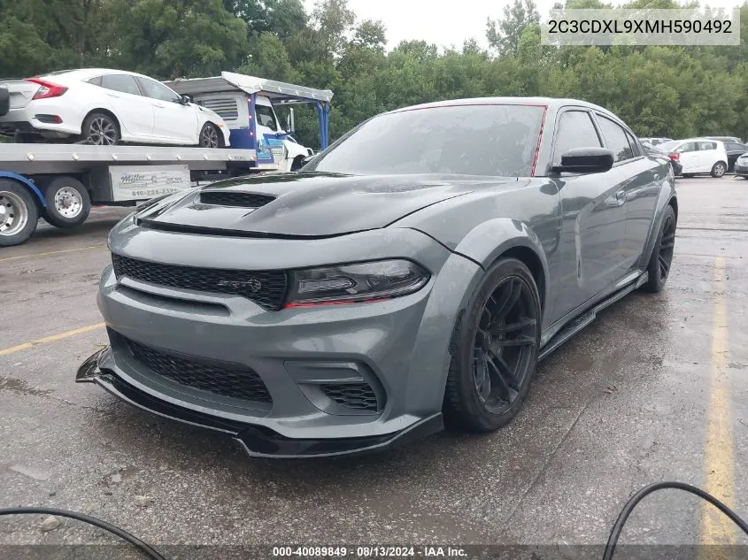 2C3CDXL9XMH590492 2021 Dodge Charger Srt Hellcat Redeye Widebody Rwd