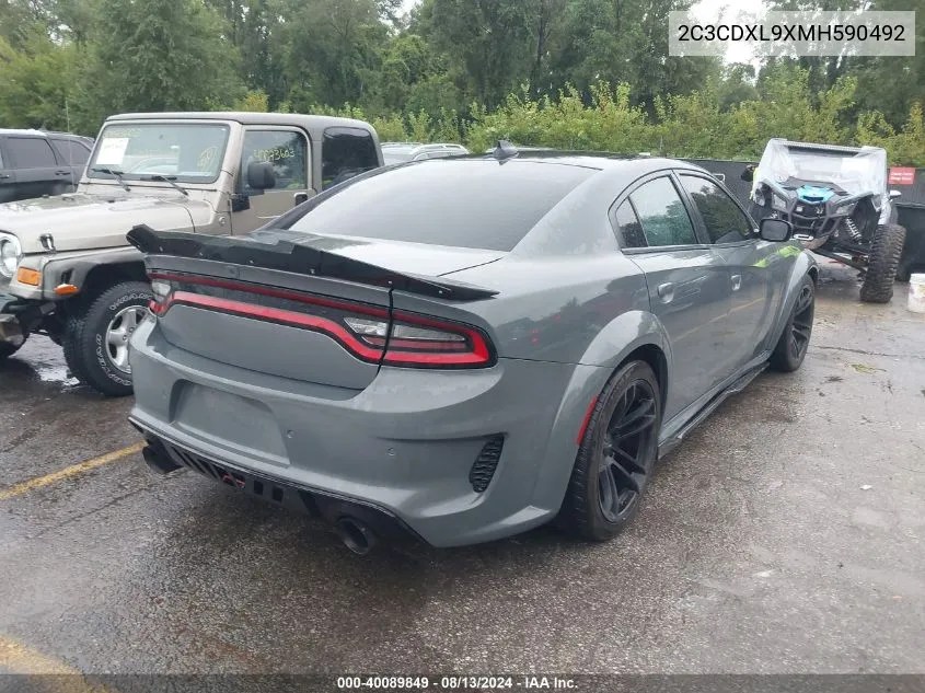 2021 Dodge Charger Srt Hellcat Redeye Widebody Rwd VIN: 2C3CDXL9XMH590492 Lot: 40089849