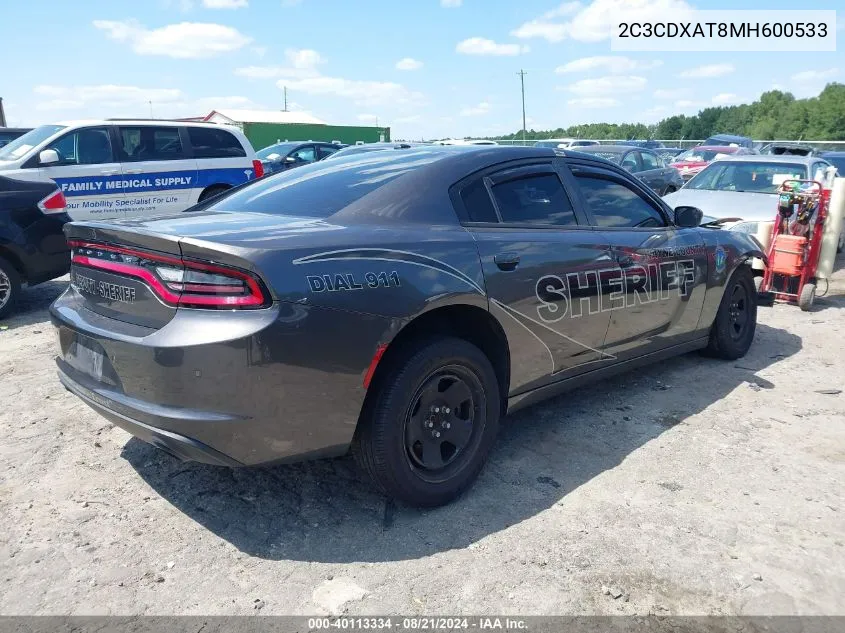 2C3CDXAT8MH600533 2021 Dodge Charger Police Rwd