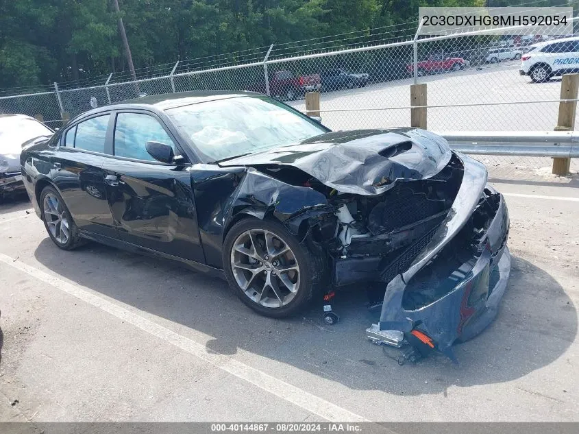 2021 Dodge Charger Gt VIN: 2C3CDXHG8MH592054 Lot: 40144867