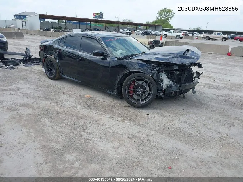 2021 Dodge Charger Scat Pack Widebody Rwd VIN: 2C3CDXGJ3MH528355 Lot: 40195347