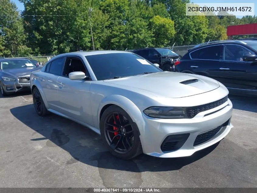 2021 Dodge Charger Scat Pack Widebody Rwd VIN: 2C3CDXGJ3MH614572 Lot: 40307641