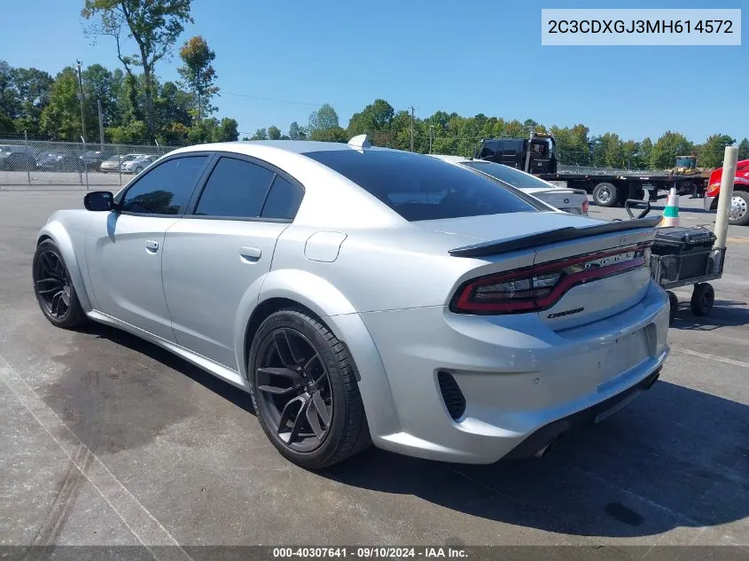 2021 Dodge Charger Scat Pack Widebody Rwd VIN: 2C3CDXGJ3MH614572 Lot: 40307641