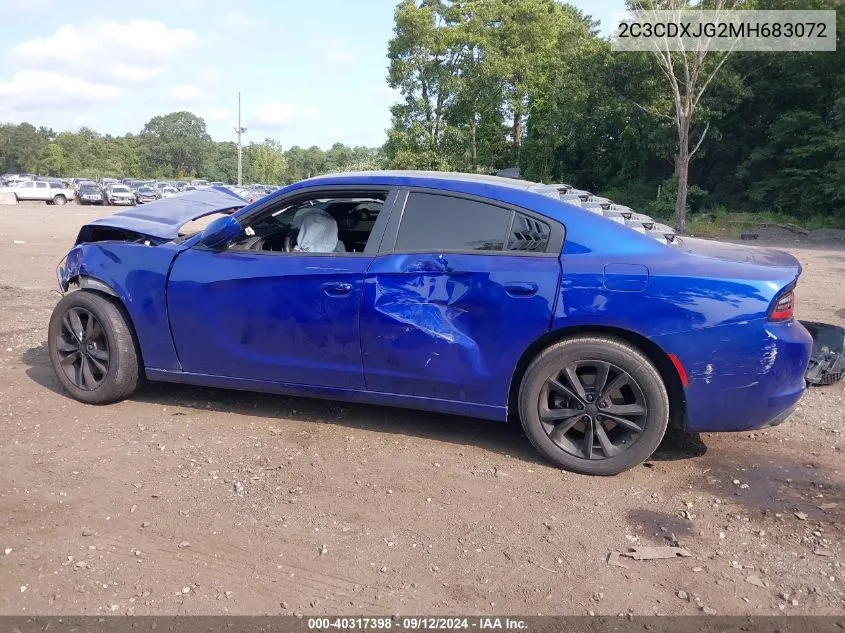 2021 Dodge Charger Sxt VIN: 2C3CDXJG2MH683072 Lot: 40317398