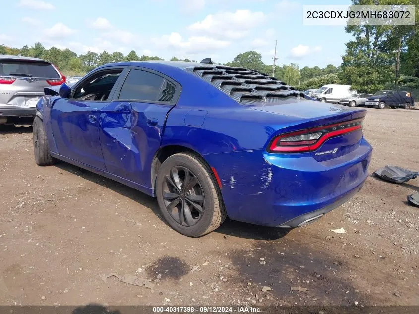 2021 Dodge Charger Sxt VIN: 2C3CDXJG2MH683072 Lot: 40317398