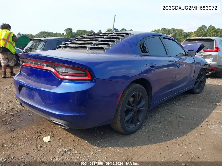 2021 Dodge Charger Sxt VIN: 2C3CDXJG2MH683072 Lot: 40317398