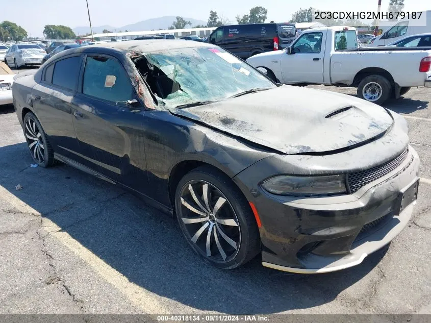 2021 Dodge Charger Gt Rwd VIN: 2C3CDXHG2MH679187 Lot: 40318134