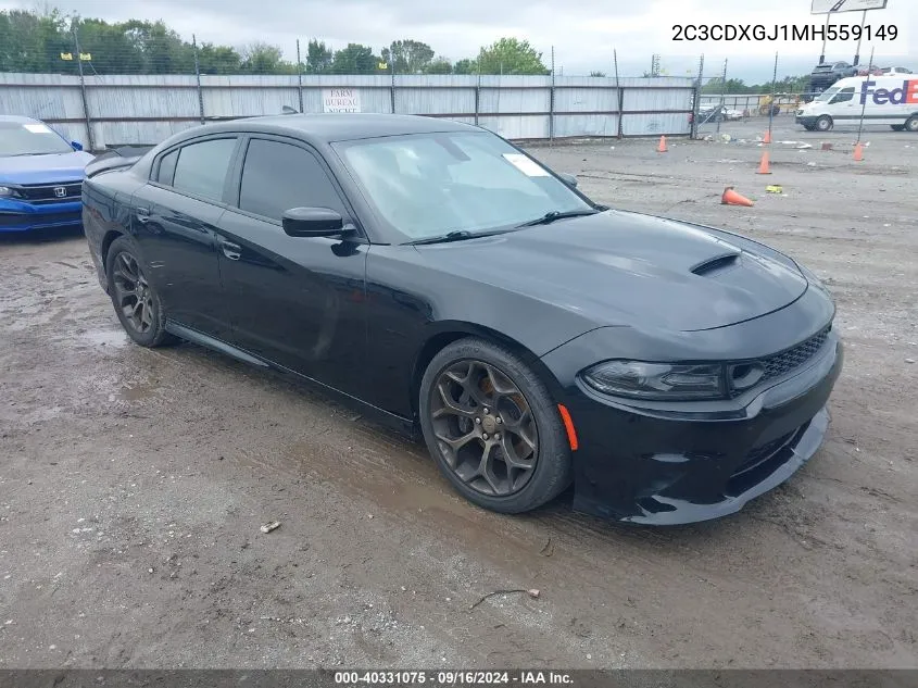 2021 Dodge Charger Scat Pack Rwd VIN: 2C3CDXGJ1MH559149 Lot: 40331075