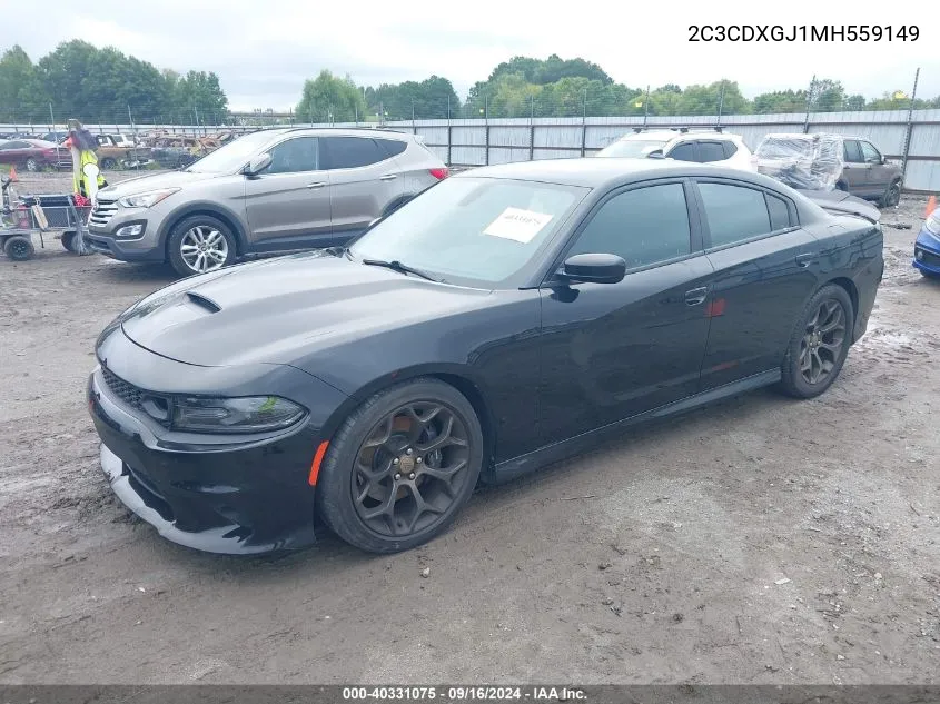 2021 Dodge Charger Scat Pack Rwd VIN: 2C3CDXGJ1MH559149 Lot: 40331075