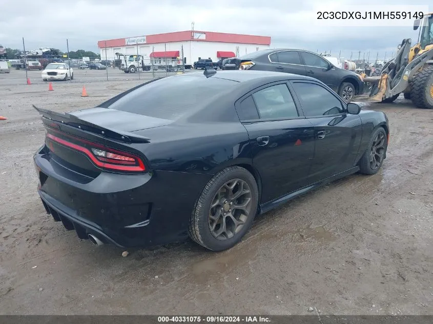 2021 Dodge Charger Scat Pack Rwd VIN: 2C3CDXGJ1MH559149 Lot: 40331075