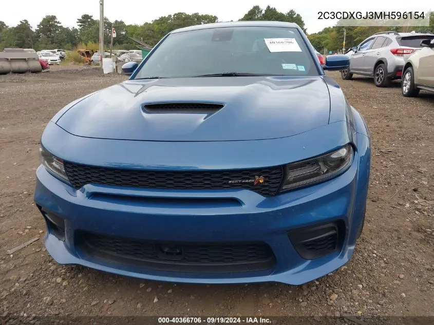 2021 Dodge Charger Scat Pack Widebody Rwd VIN: 2C3CDXGJ3MH596154 Lot: 40366706