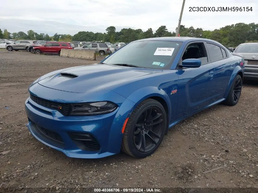 2021 Dodge Charger Scat Pack Widebody Rwd VIN: 2C3CDXGJ3MH596154 Lot: 40366706