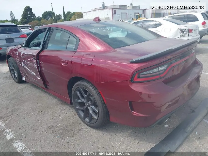 2C3CDXHG0MH633048 2021 Dodge Charger Gt Rwd