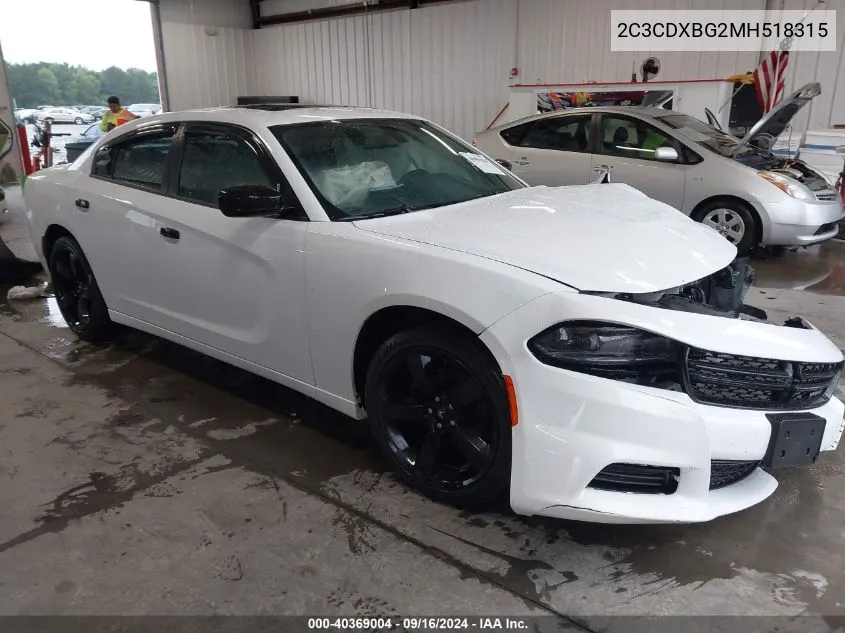 2C3CDXBG2MH518315 2021 Dodge Charger Sxt Rwd