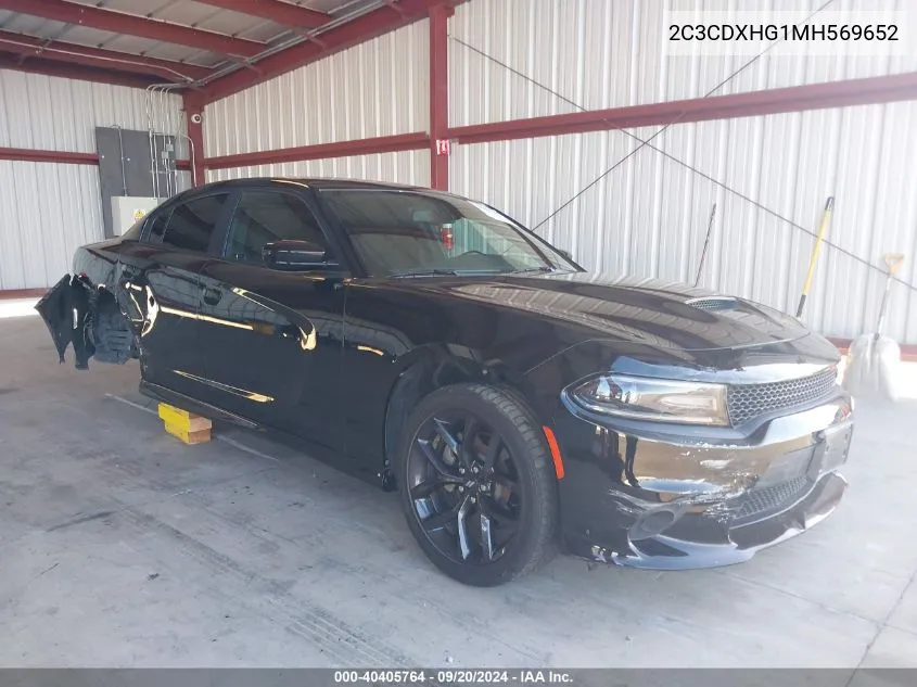 2021 Dodge Charger Gt Rwd VIN: 2C3CDXHG1MH569652 Lot: 40405764