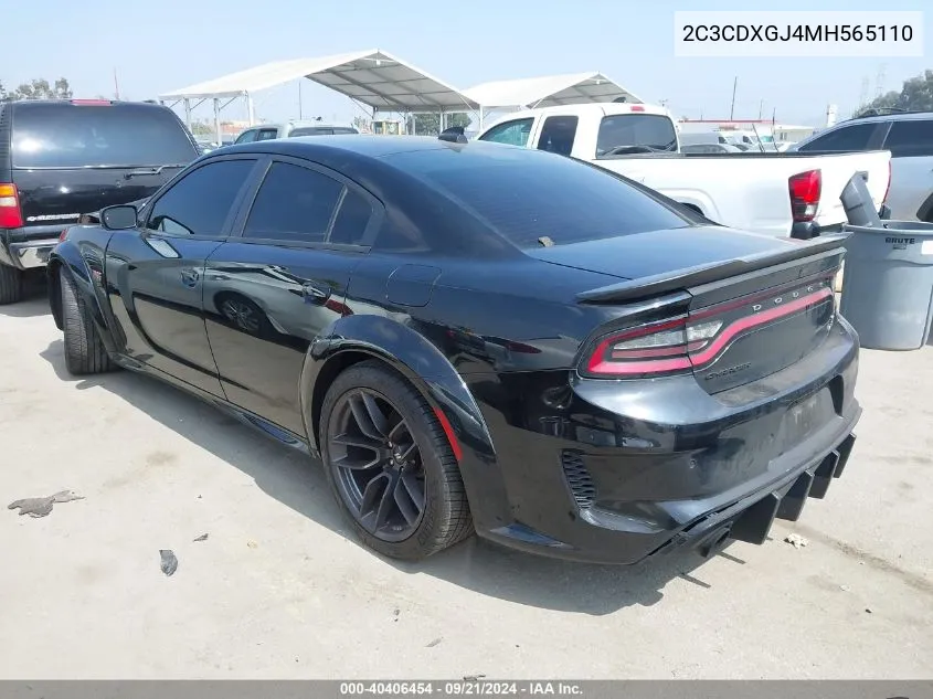 2021 Dodge Charger Scat Pack Widebody Rwd VIN: 2C3CDXGJ4MH565110 Lot: 40406454