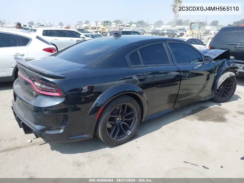 2021 Dodge Charger Scat Pack Widebody Rwd VIN: 2C3CDXGJ4MH565110 Lot: 40406454