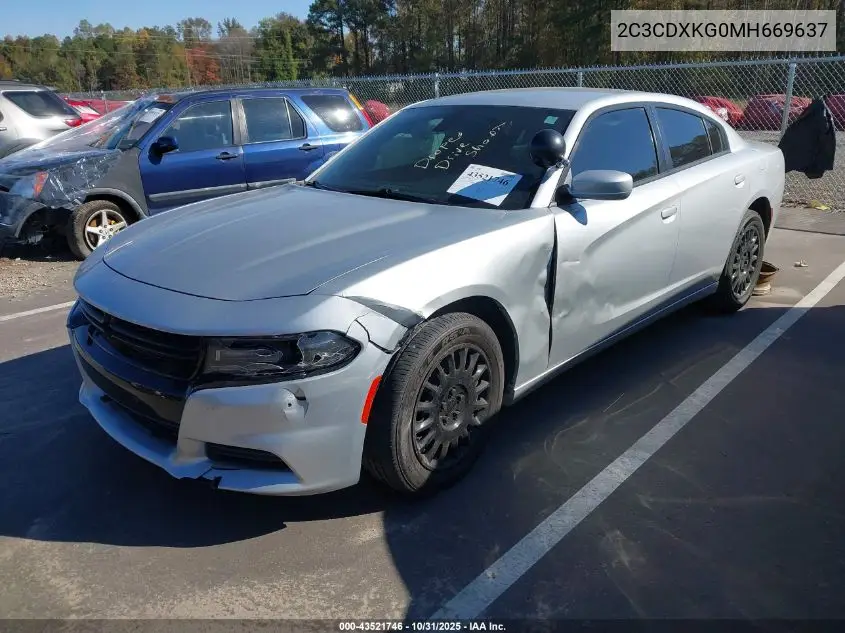 2C3CDXKG0MH669637 2021 Dodge Charger Police Awd