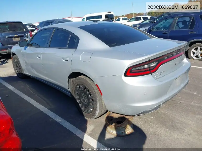 2C3CDXKG0MH669637 2021 Dodge Charger Police Awd