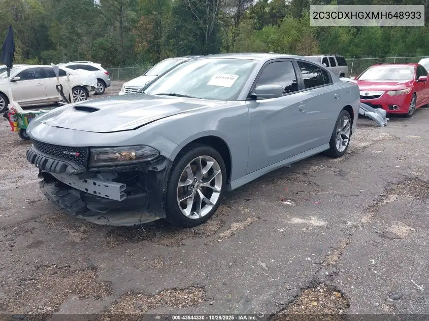 2C3CDXHGXMH648933 2021 Dodge Charger Gt Rwd
