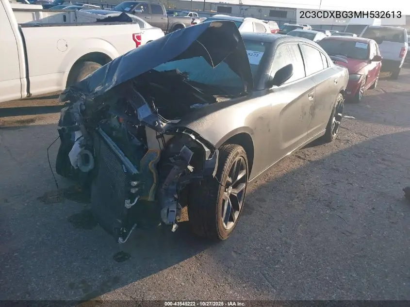 2C3CDXBG3MH532613 2021 Dodge Charger Sxt Rwd