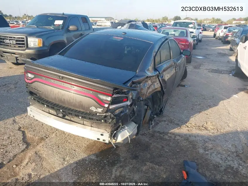2C3CDXBG3MH532613 2021 Dodge Charger Sxt Rwd